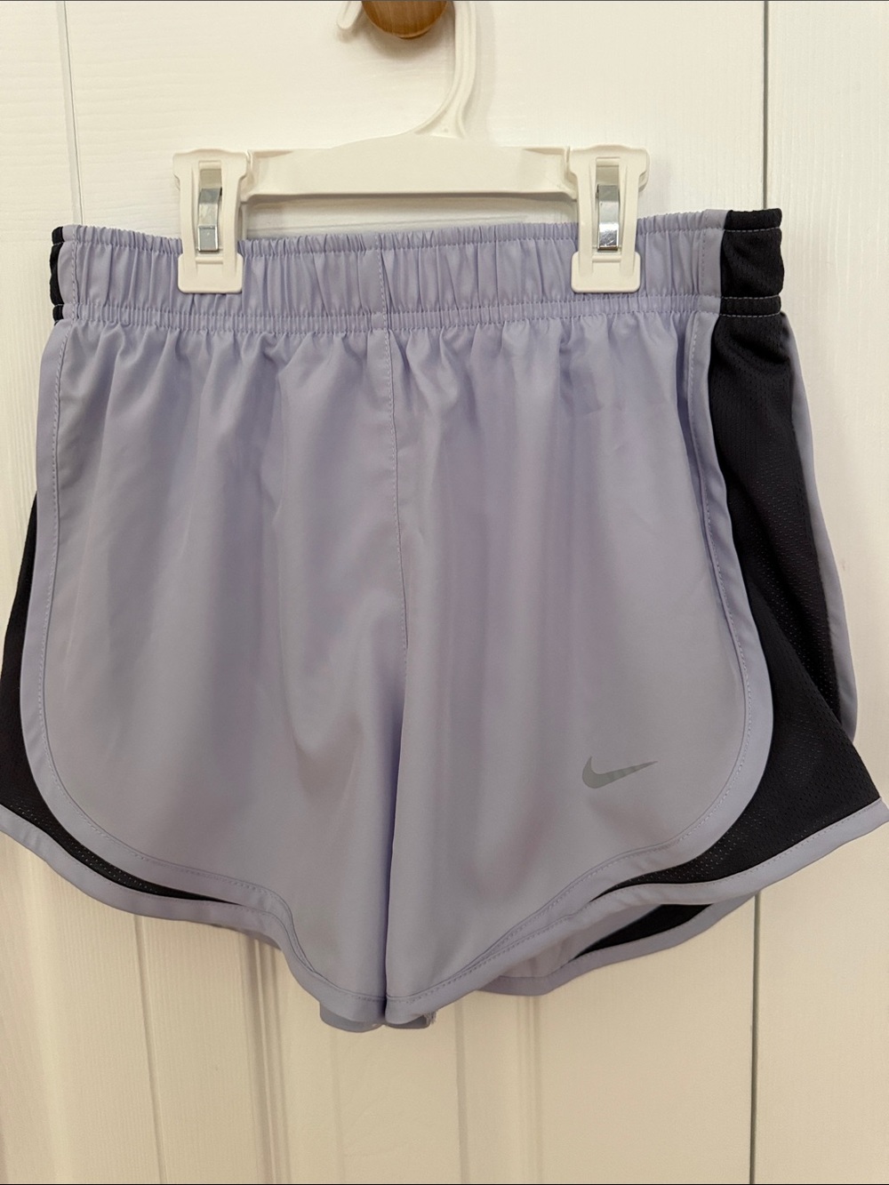 Nike Women’s Lavender Athletic Shorts with Black Panels